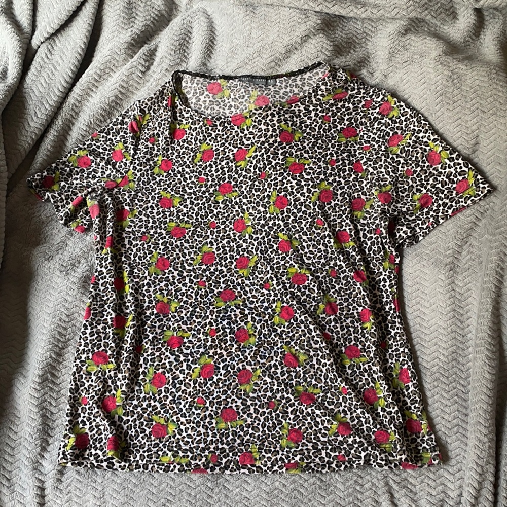 Leopard Rose Shirt